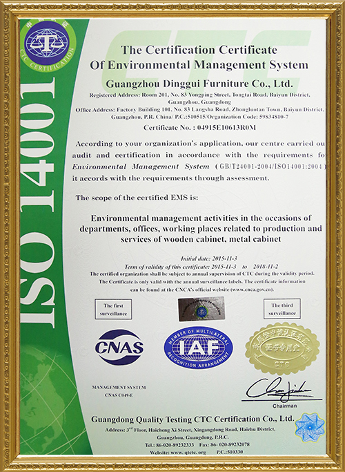 ISO14001 environment management system certification
