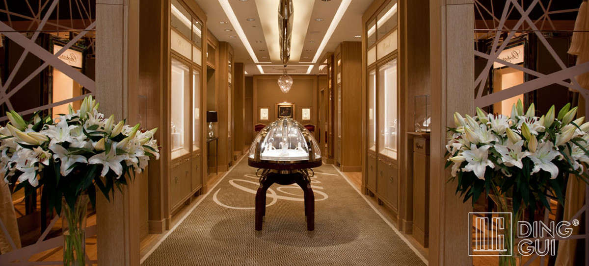 Luxury brand watch display cabinet